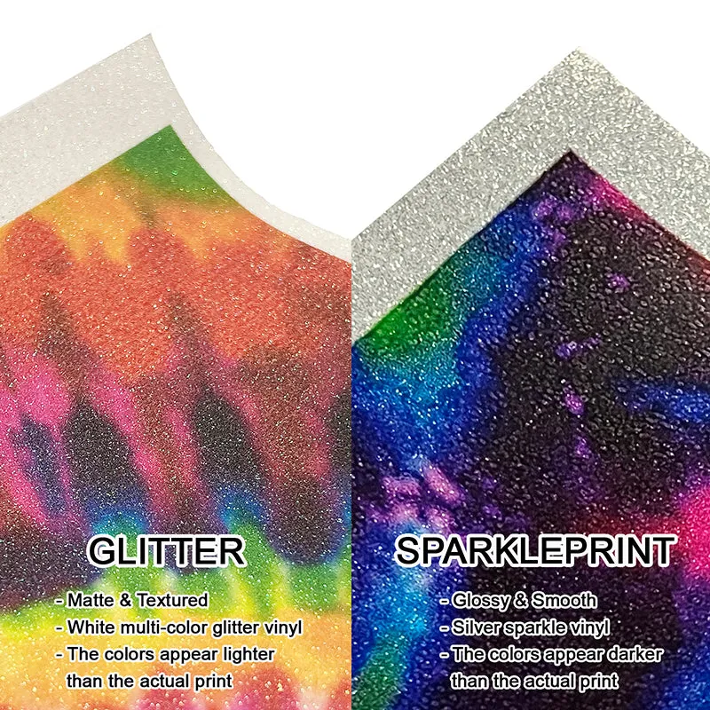 4/20 Glitter Patterned HTV (12" x 12")