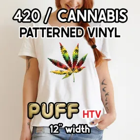 4/20 Puff Patterned HTV (12" x 12")