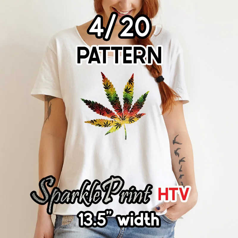 4/20 Sparkleprint Patterned HTV (13.5" x 12")