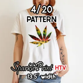 4/20 Sparkleprint Patterned HTV (13.5" x 12")