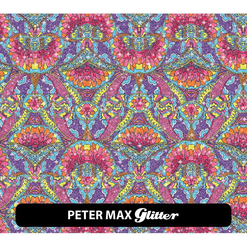 Abstract Glitter Patterned HTV (12" x 12")