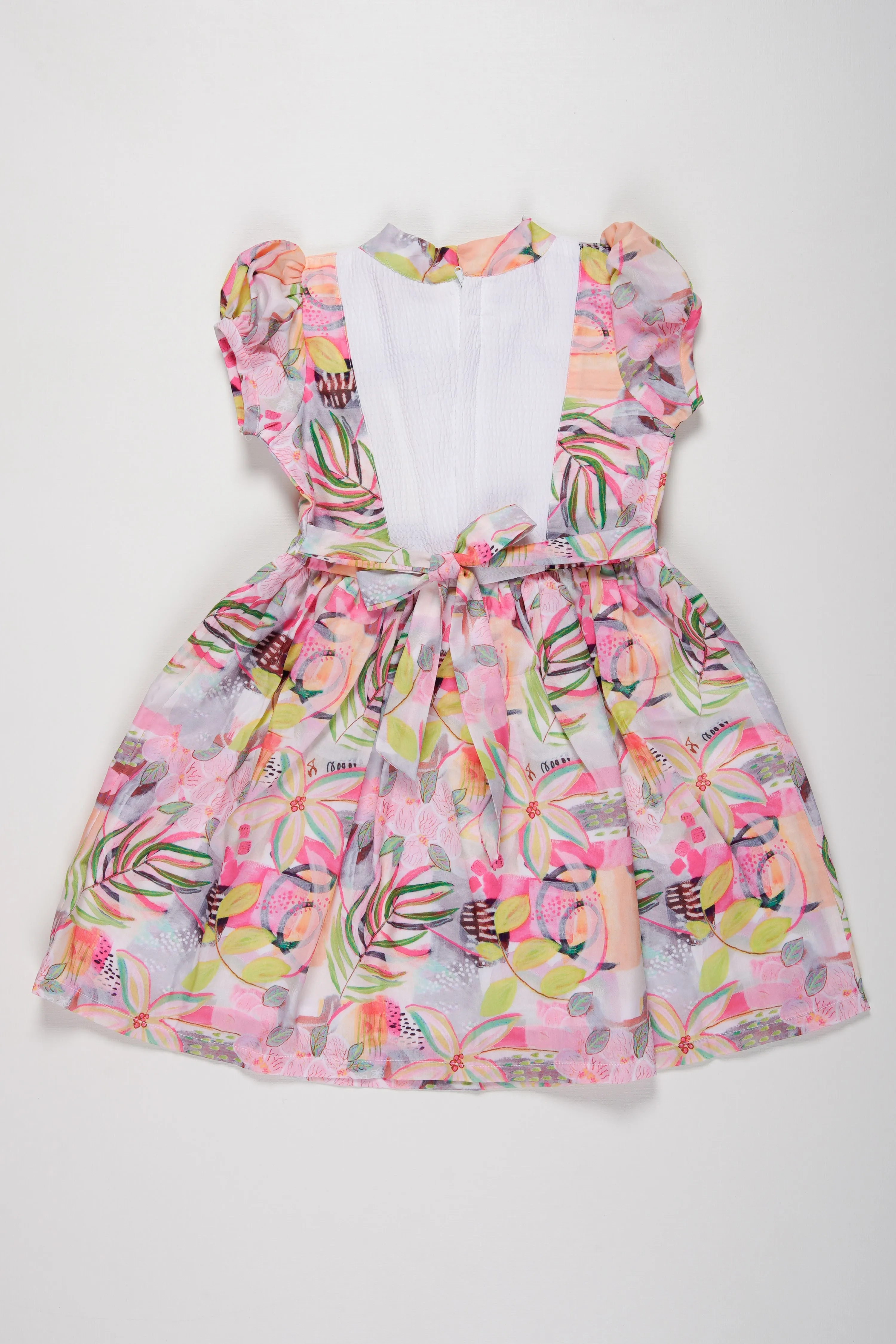 Adorable Baby Girl Floral Cotton Frock - Chic Party Designs