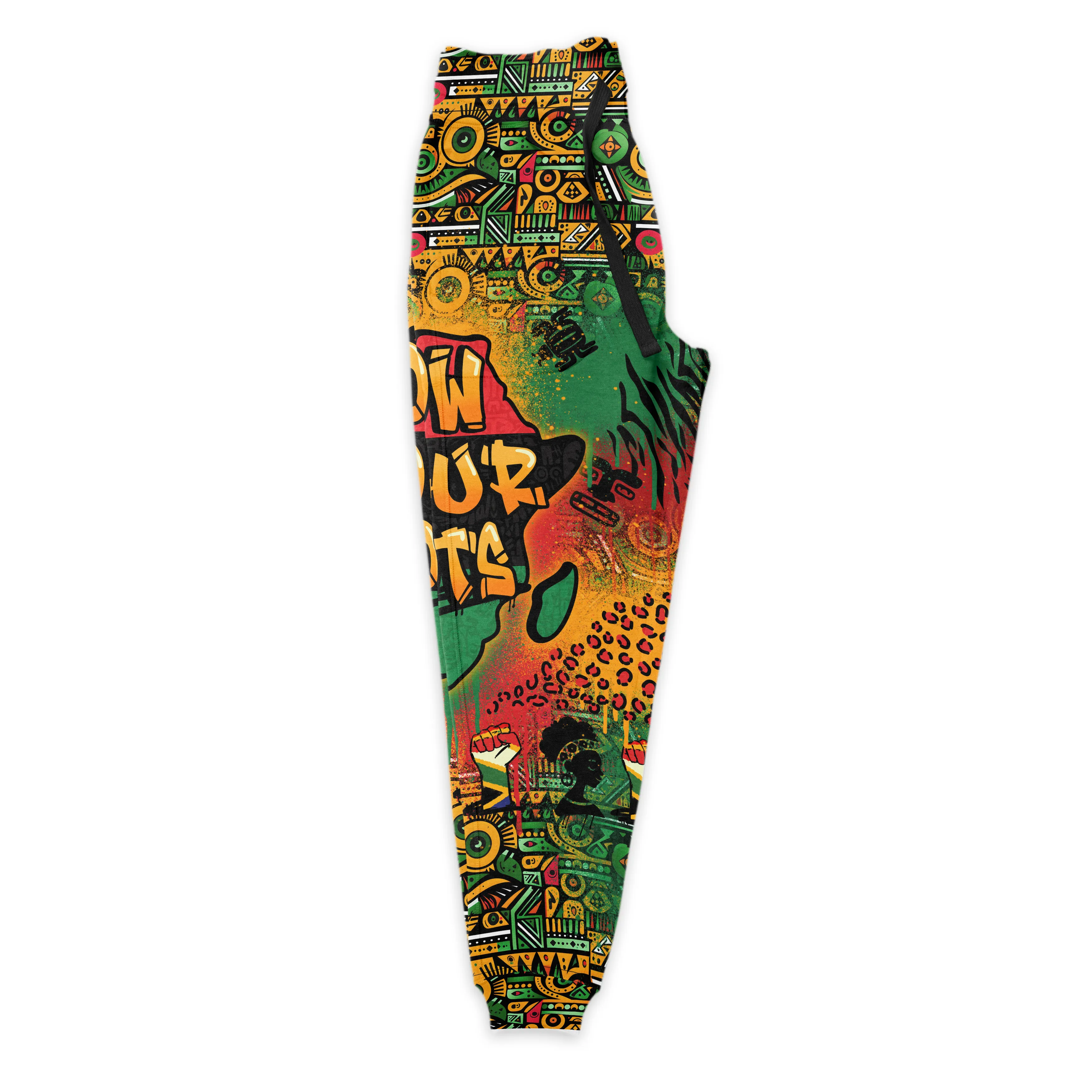 African Map Graffiti All-over Hoodie and Joggers Set