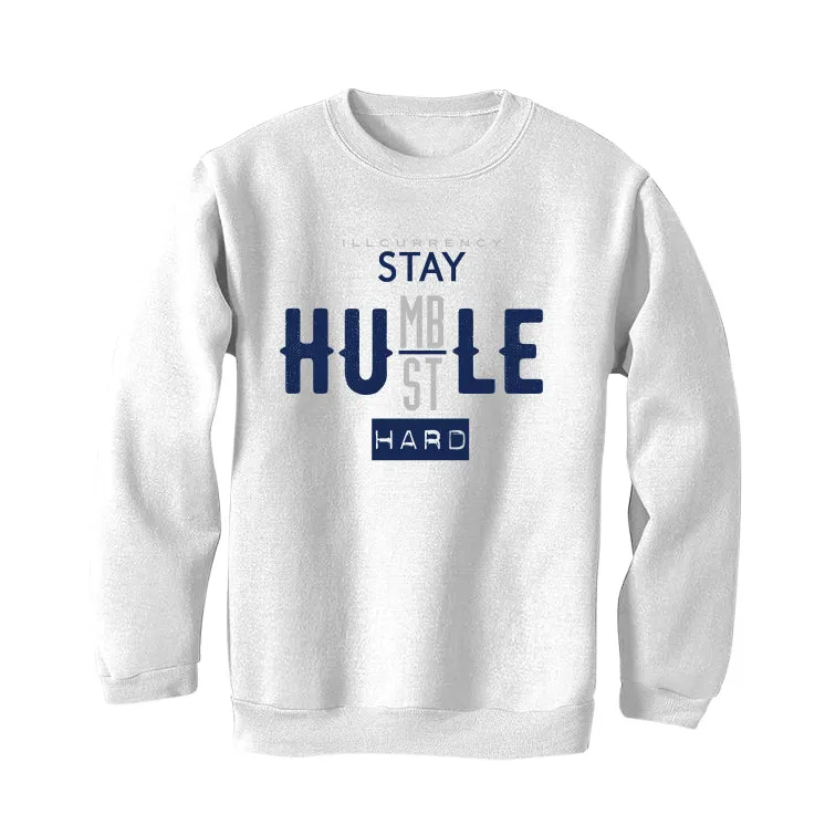 Air Jordan 11 WMNS “Midnight Navy” White T-Shirt (Stay humble hustle hard)