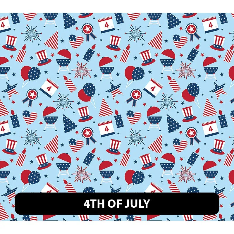 American Themed Orajet 3164 Patterned Adhesive Vinyl (11" x 12")