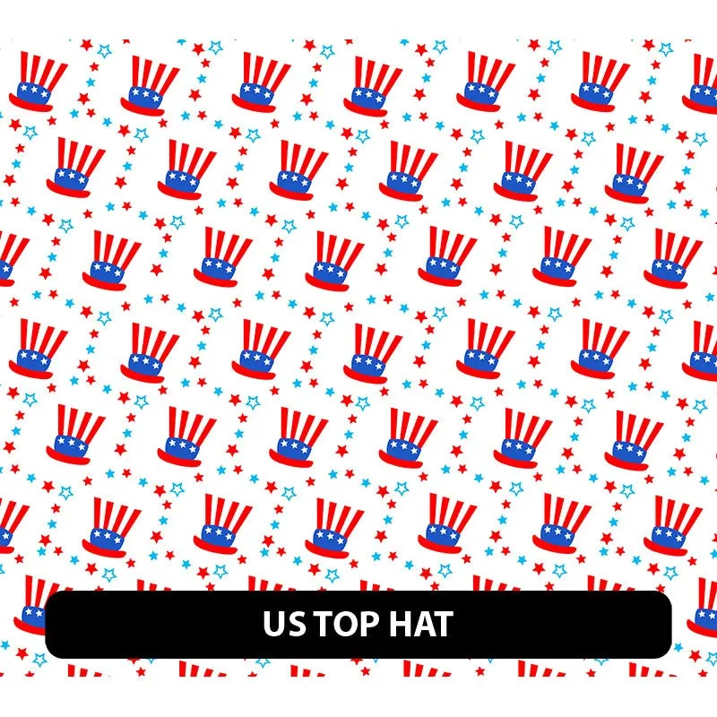 American Themed Orajet 3164 Patterned Adhesive Vinyl (11" x 12")