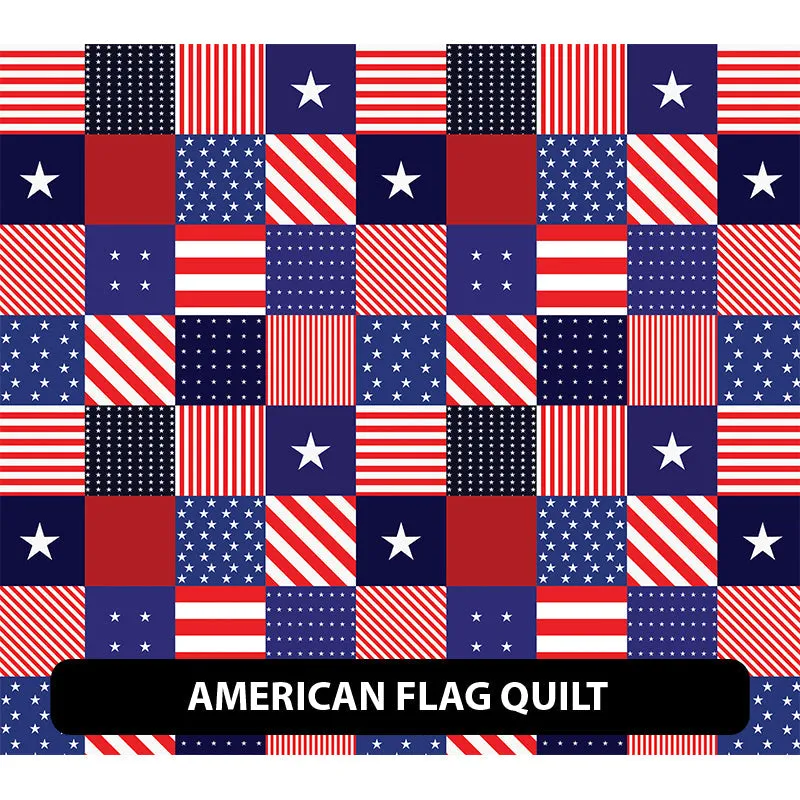 American Themed Puff Patterned HTV (12" x 12")