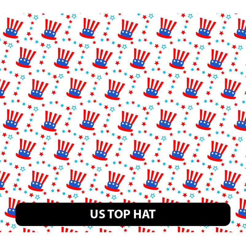 American Themed Puff Patterned HTV (12" x 12")