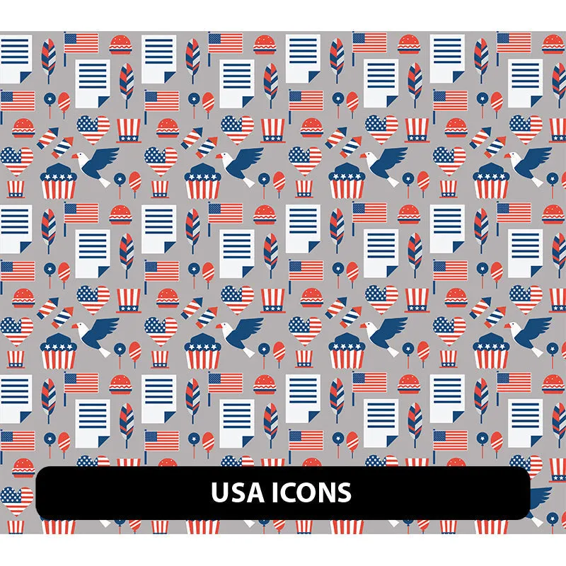 American Themed Puff Patterned HTV (18.5" x 12")