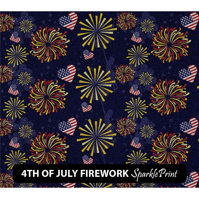 American Themed Sparkleprint Patterned HTV (13.5" x 12")