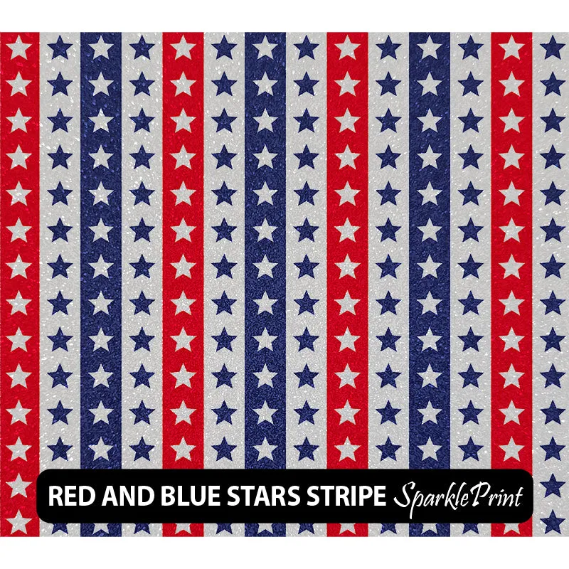 American Themed Sparkleprint Patterned HTV (13.5" x 12")