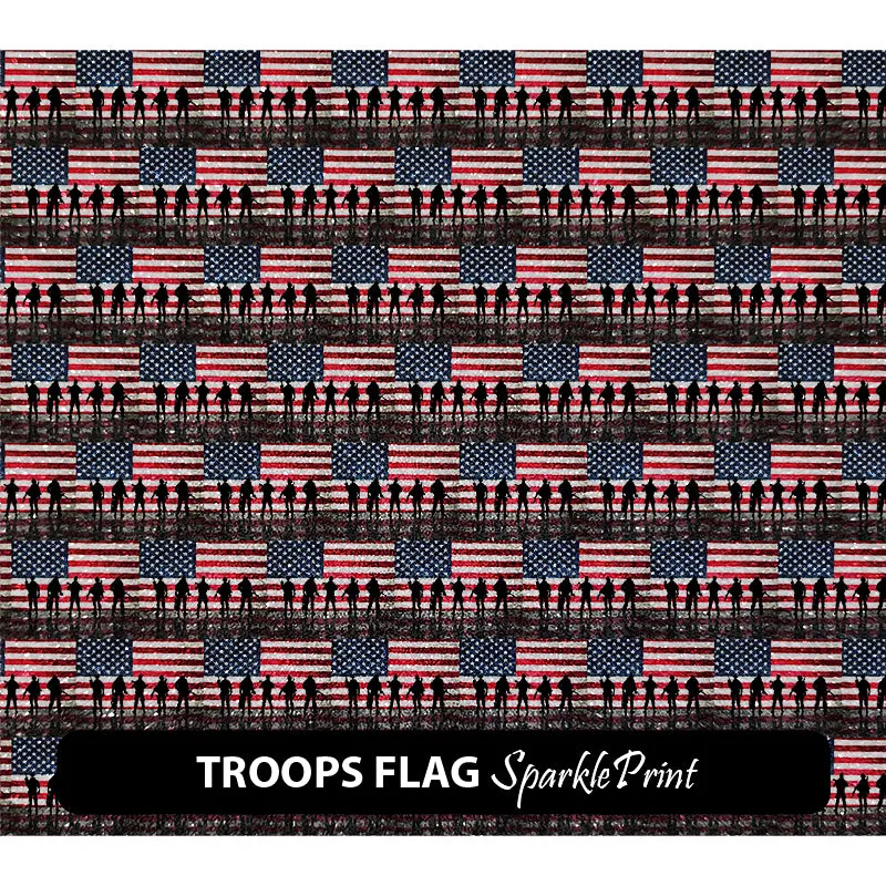 American Themed Sparkleprint Patterned HTV (13.5" x 12")