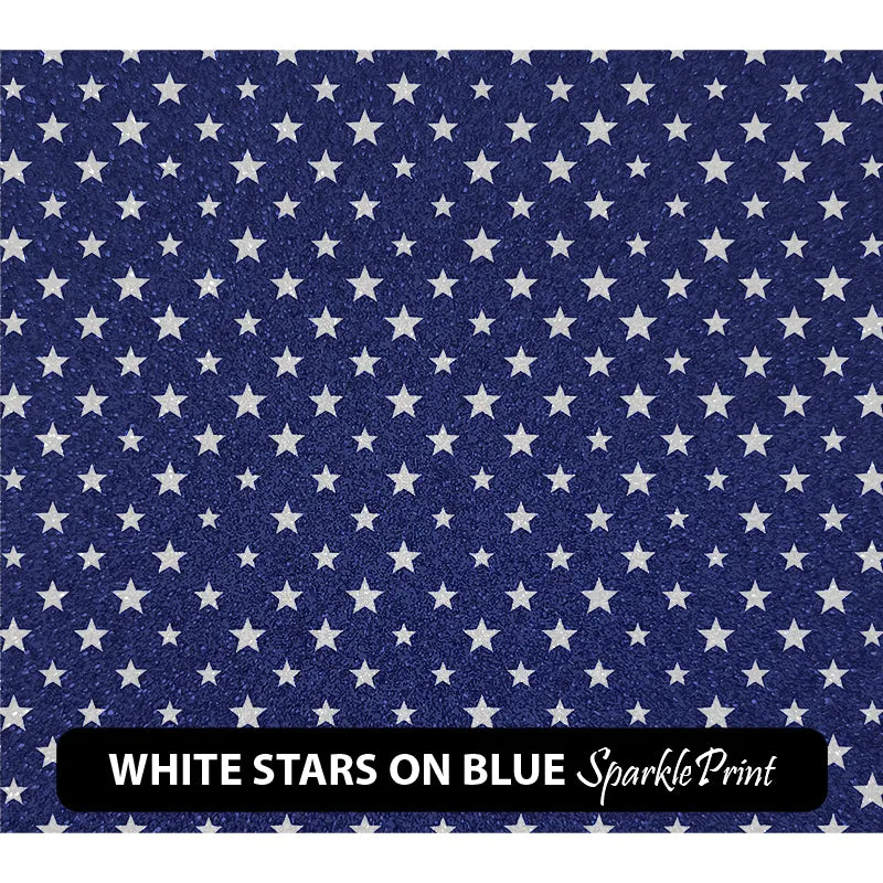 American Themed Sparkleprint Patterned HTV (13.5" x 12")