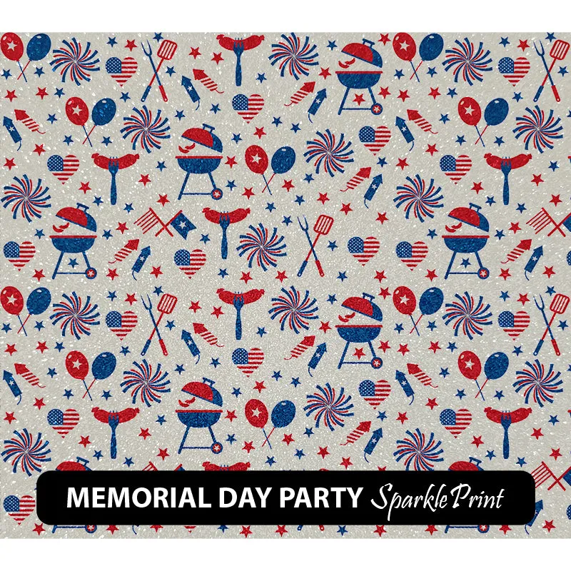 American Themed Sparkleprint Patterned HTV (13.5" x 12")