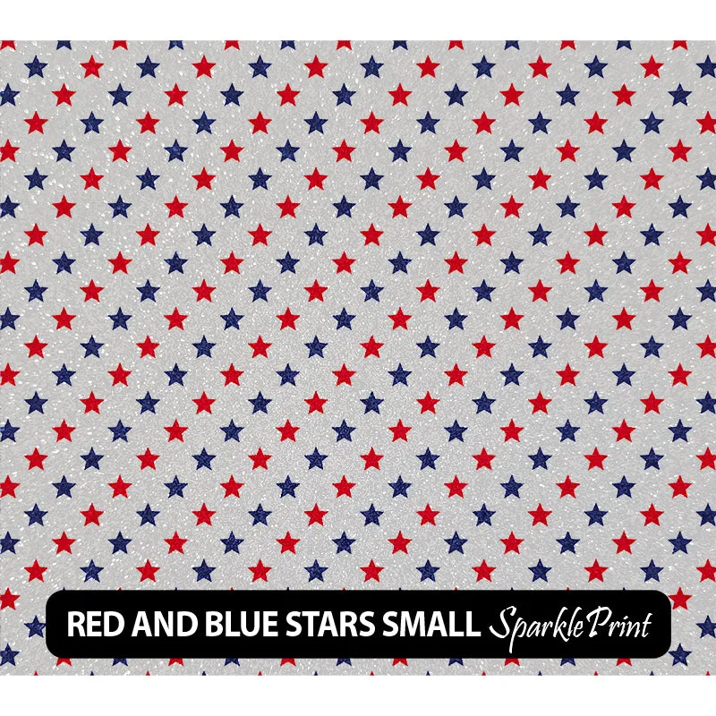 American Themed Sparkleprint Patterned HTV (13.5" x 12")