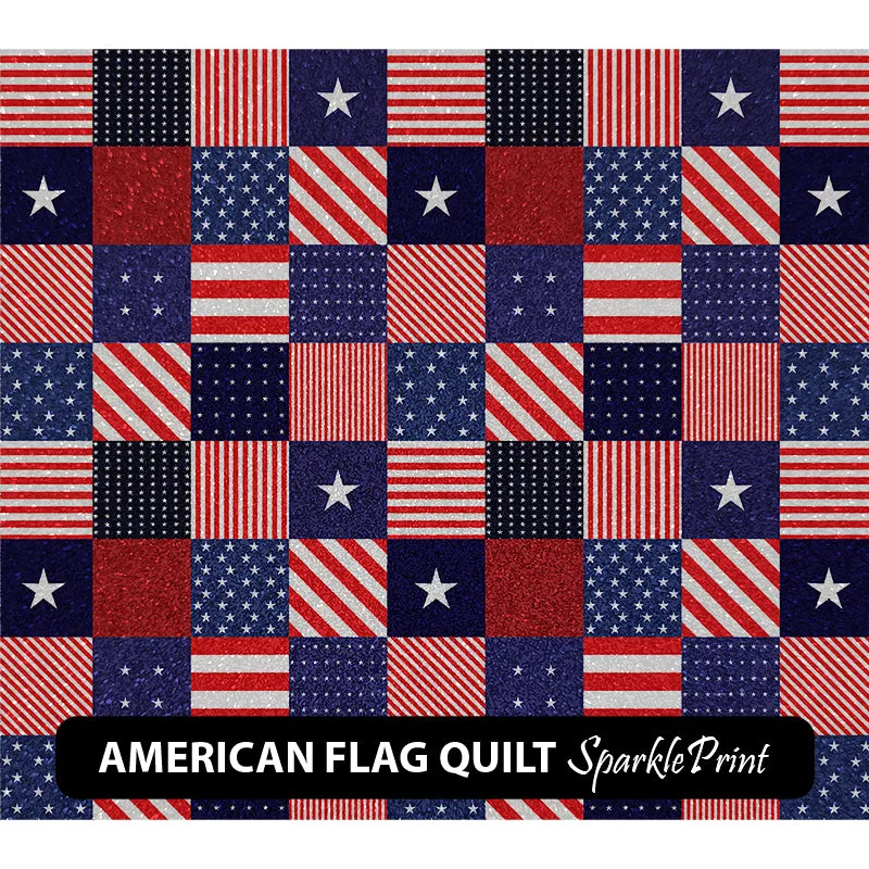 American Themed Sparkleprint Patterned HTV (13.5" x 12")