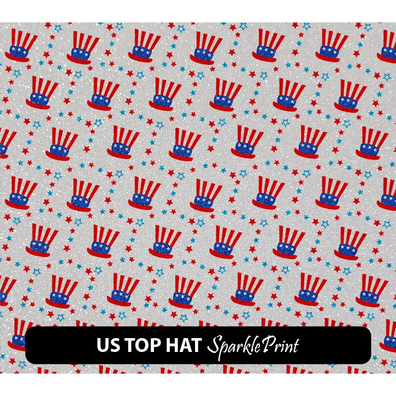 American Themed Sparkleprint Patterned HTV (13.5" x 12")