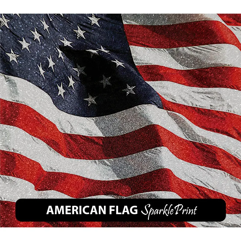 American Themed Sparkleprint Patterned HTV (13.5" x 12")