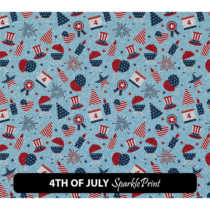 American Themed Sparkleprint Patterned HTV (13.5" x 12")