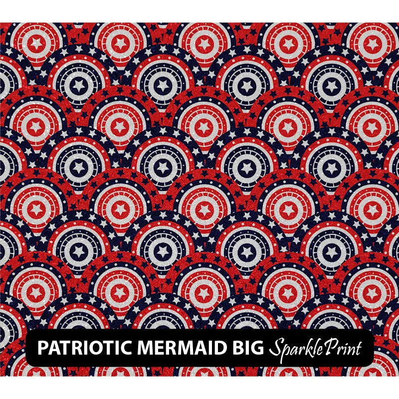 American Themed Sparkleprint Patterned HTV (13.5" x 12")