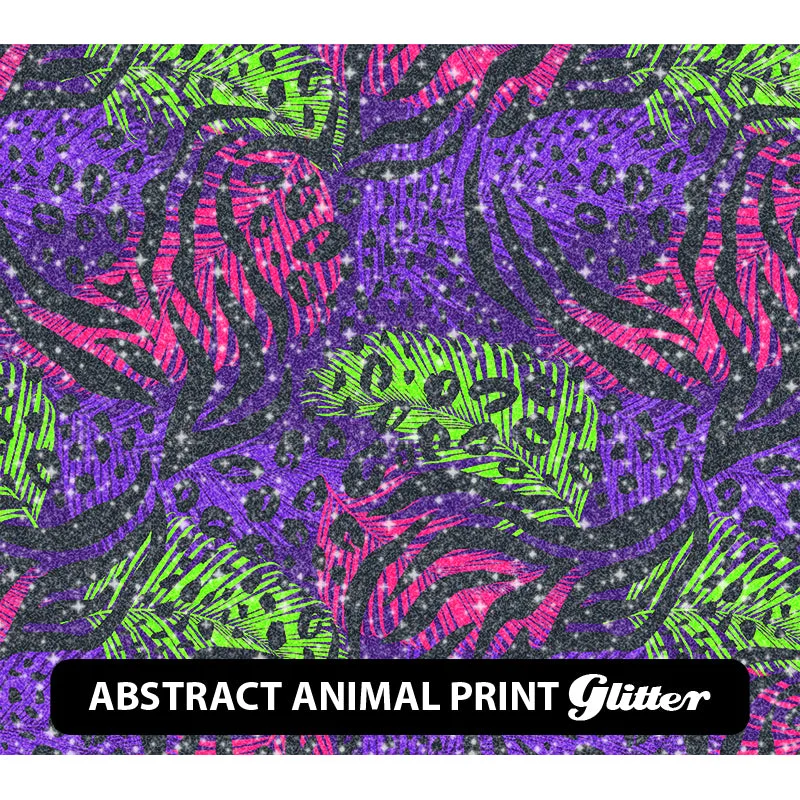 Animal Glitter Patterned HTV (12" x 12")