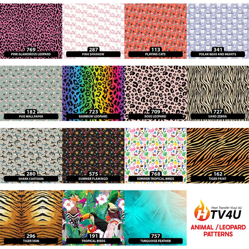 Animal Orajet 3164 Patterned Adhesive Vinyl (11" x 12")