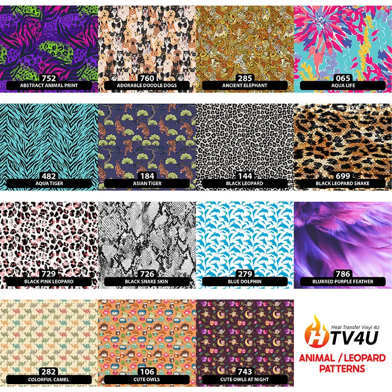 Animal Orajet 3164 Patterned Adhesive Vinyl (11" x 12")