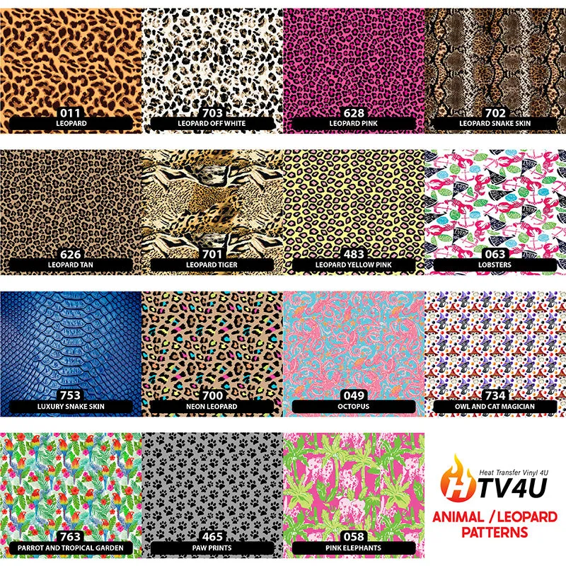 Animal Orajet 3164 Patterned Adhesive Vinyl (11" x 12")