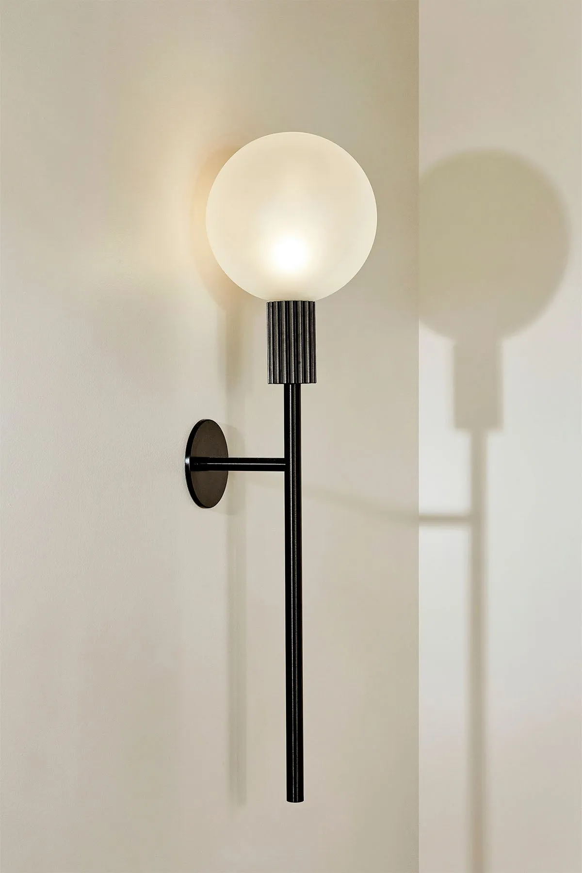 Attalos Wall Light, Brushed Black