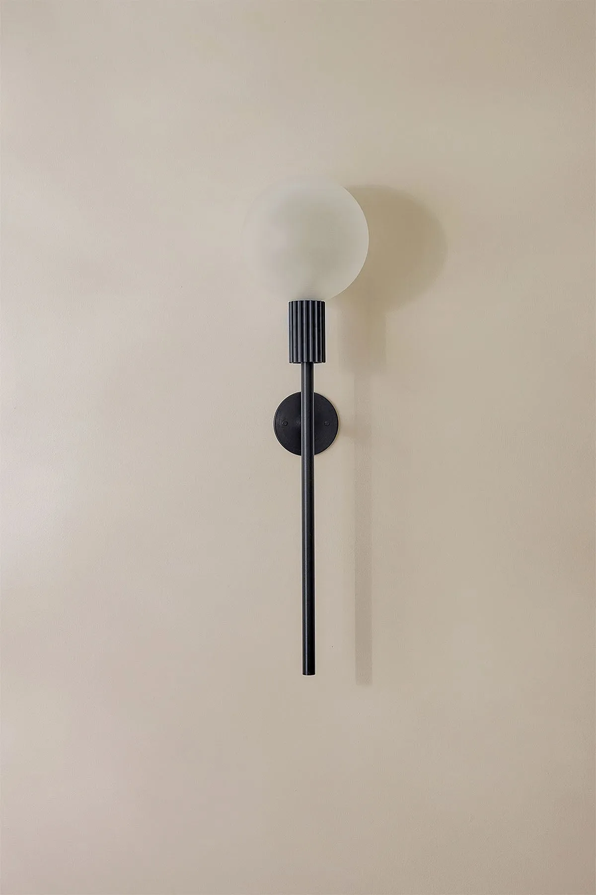 Attalos Wall Light, Brushed Black