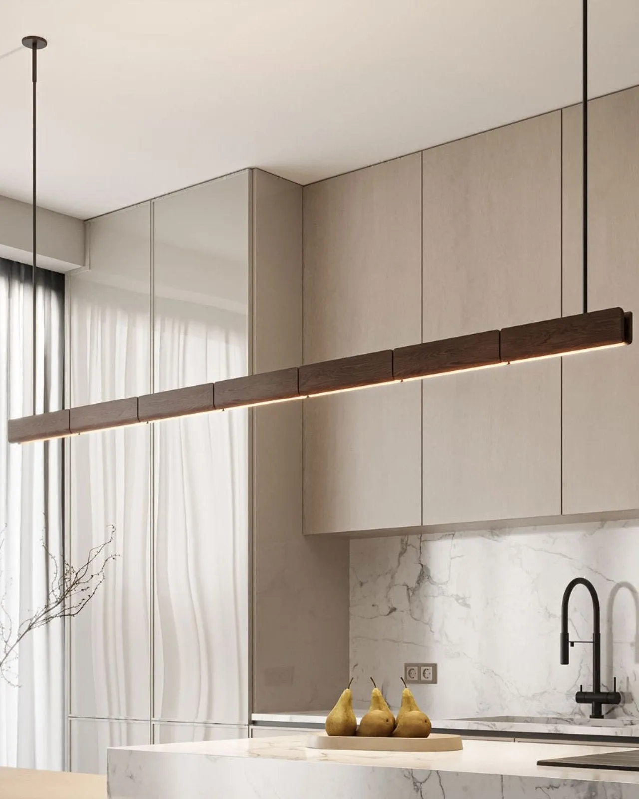 Australian Timber Tile Linear Pendant