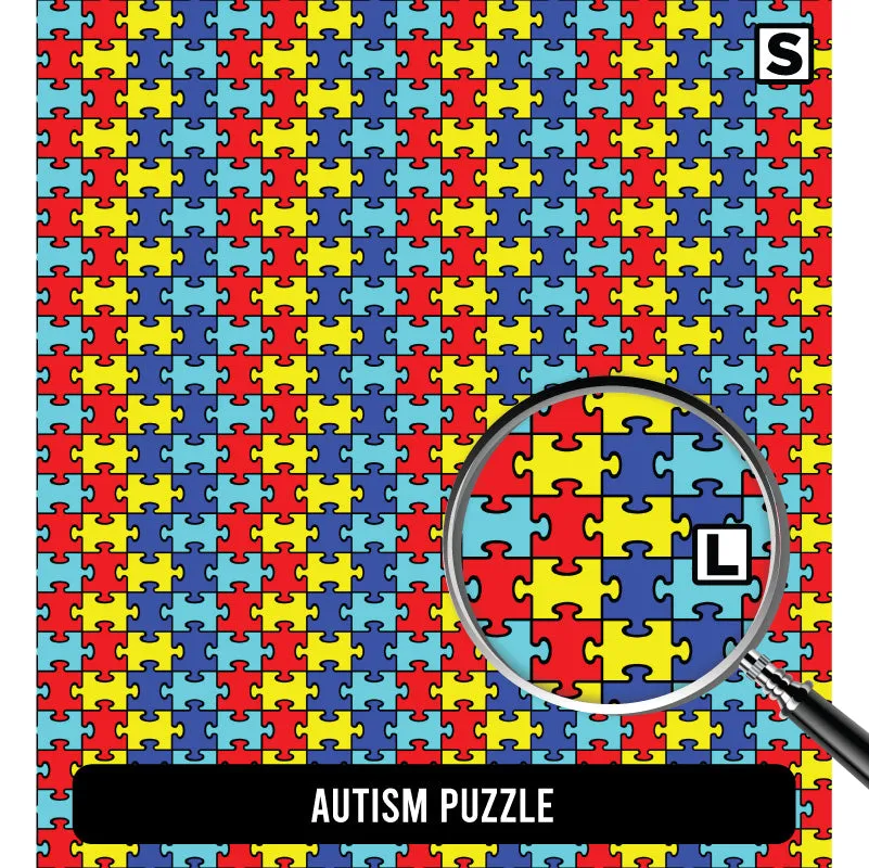 Autism Awareness Orajet 3164 Patterned Adhesive Vinyl (11" x 12")