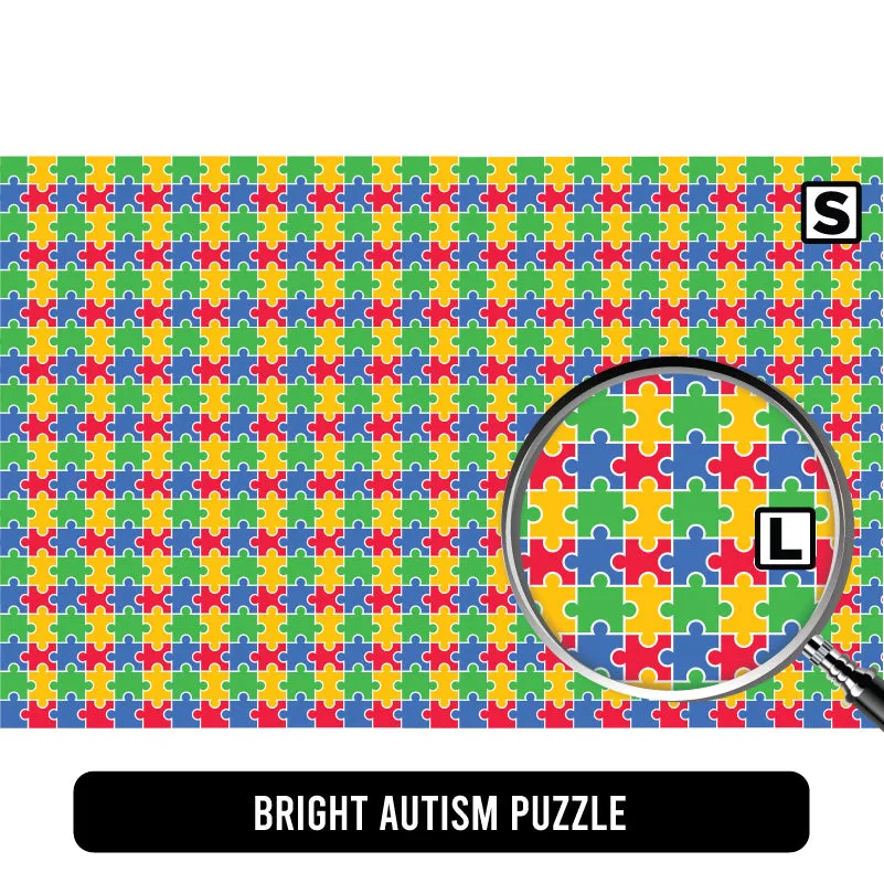 Autism Awareness Puff Patterned HTV (18.5" x 12")