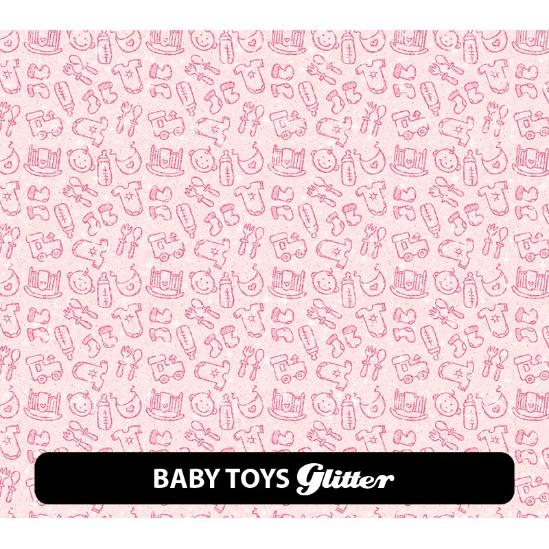 Babies / Kids Glitter Patterned HTV (12" x 12")