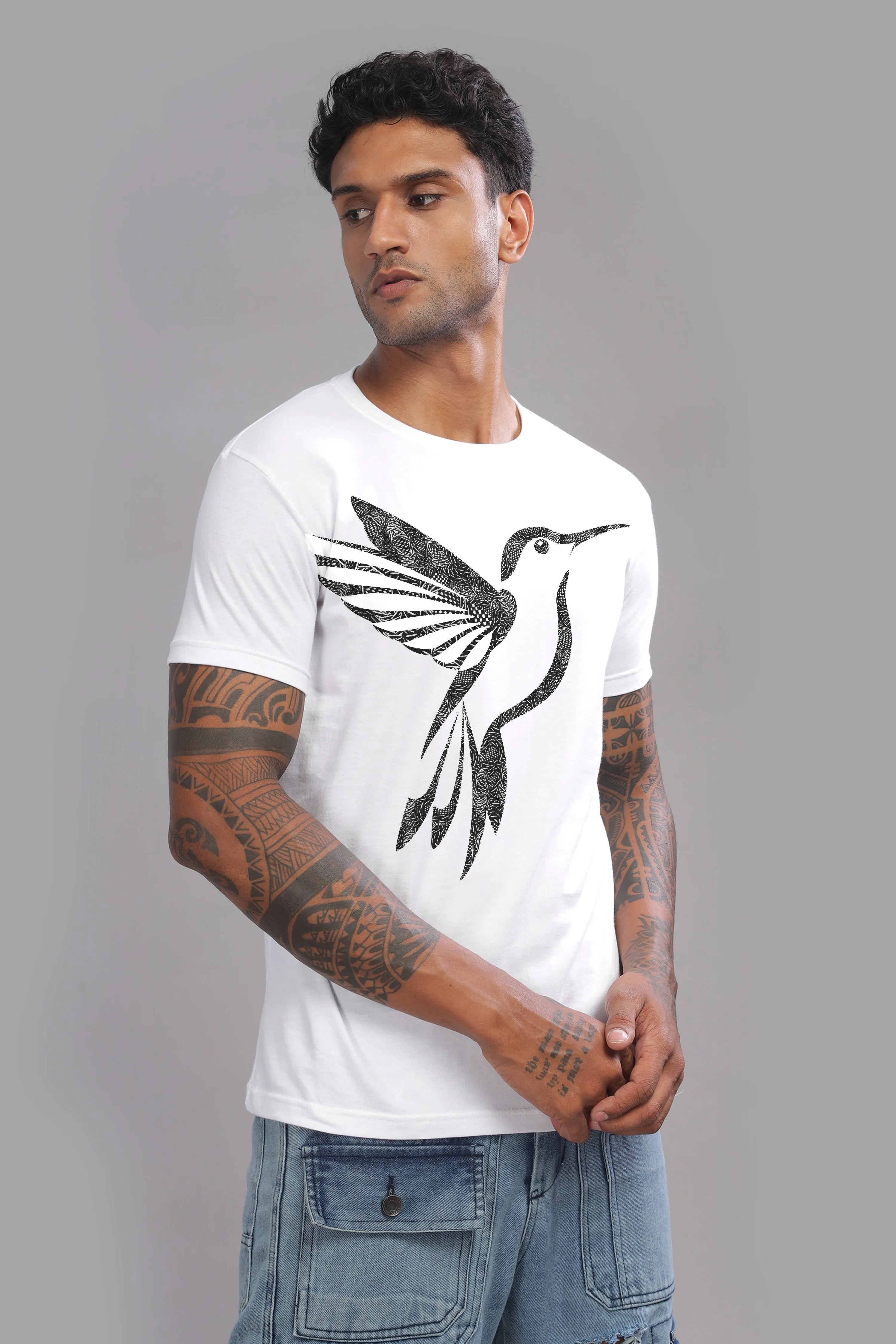 Black Tweety - 100% Cotton Crewneck Half Sleeve Unisex T-Shirt