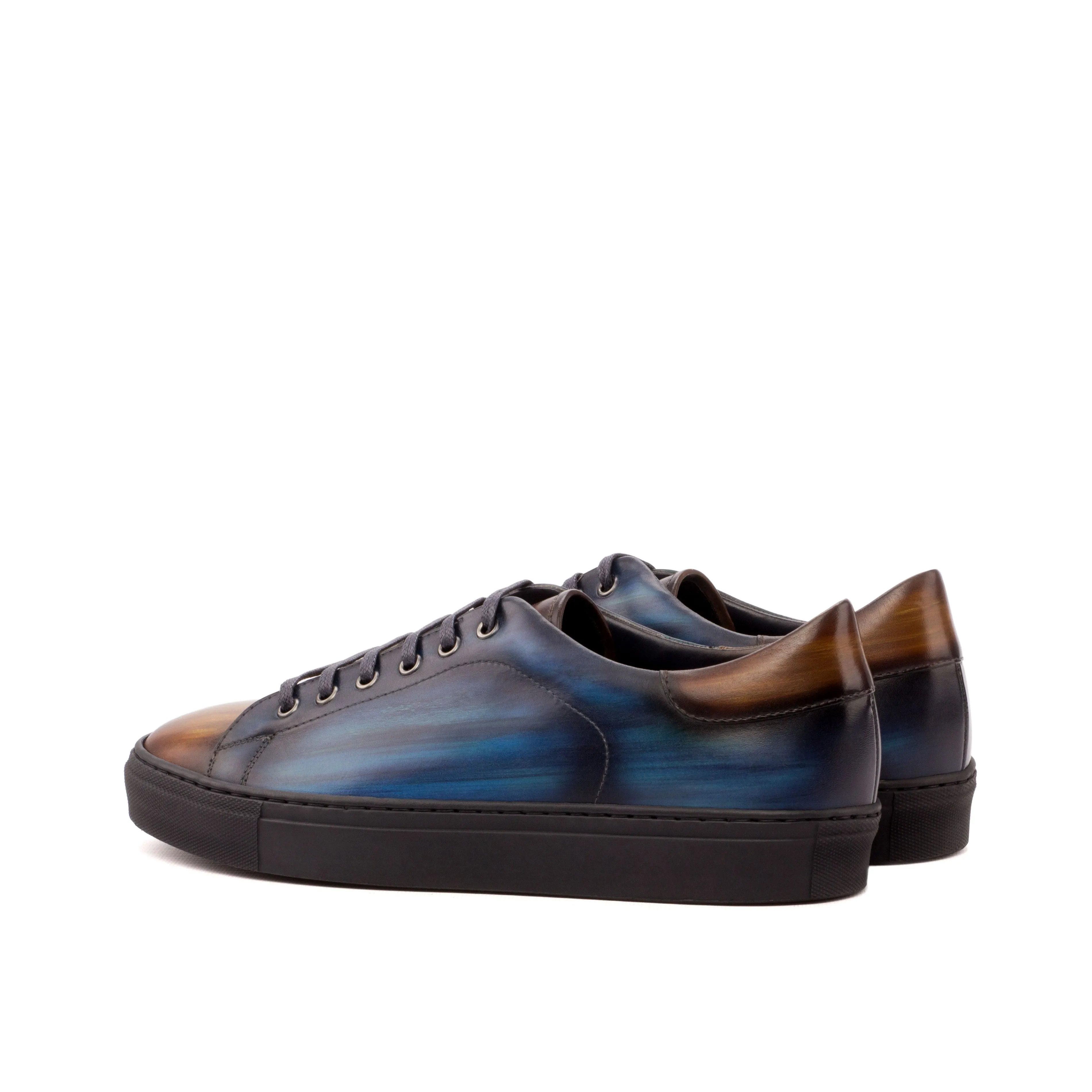 Blue & Cognac Regular Patina Classic Trainers