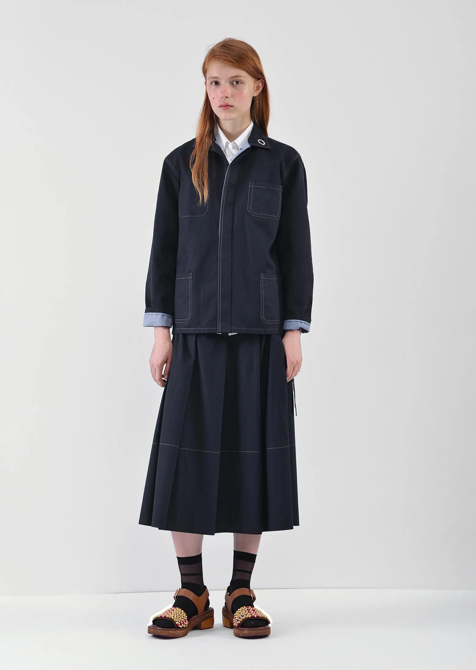 Bonded Cotton Linen Drill Jacket