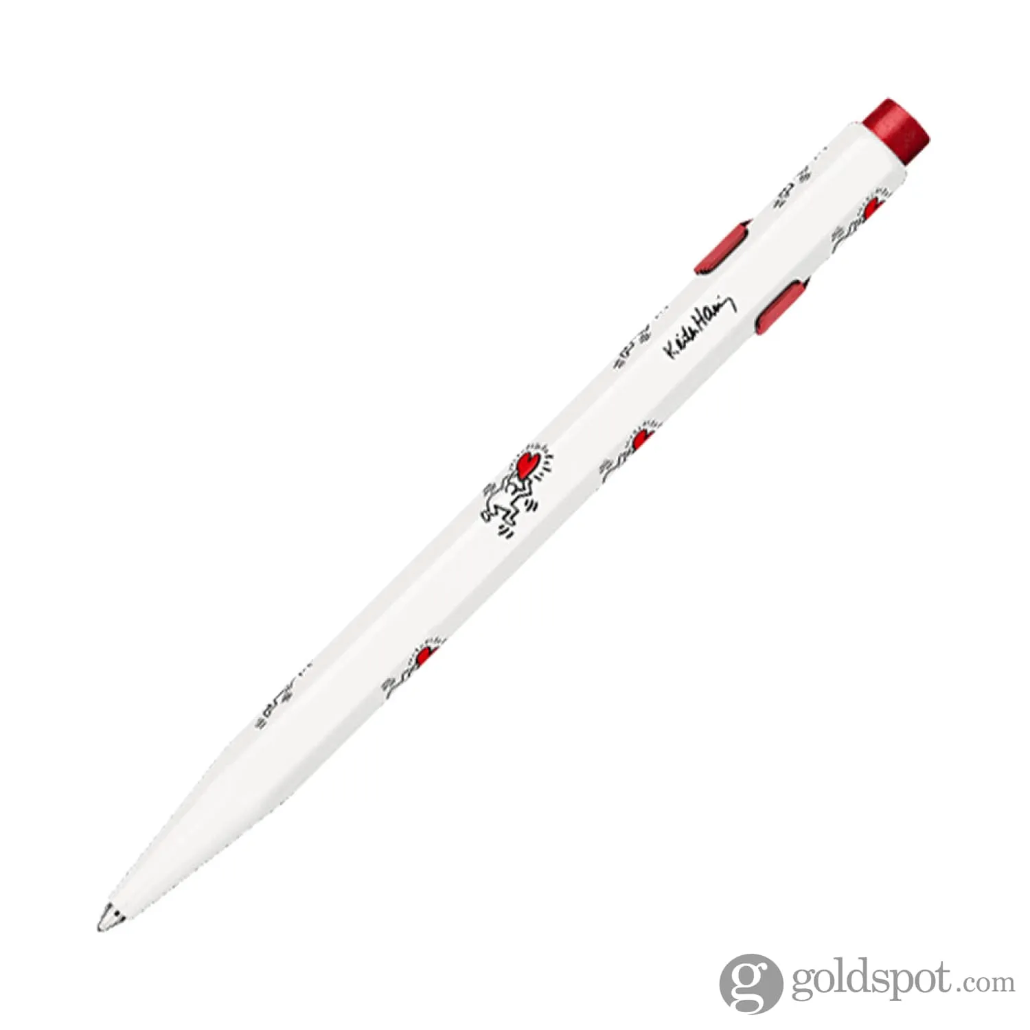 Caran d'Ache 849 Keith Haring Ballpoint Pen in White - Christmas 2023