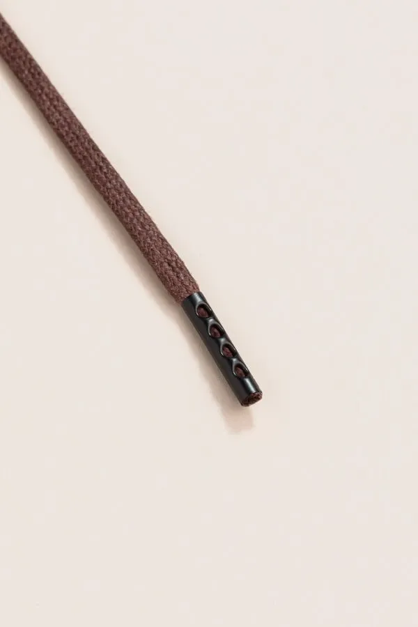 Chocolate Brown | Round Waxed Shoelaces