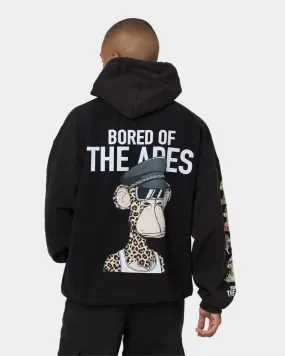 Culture Kings x Champ Medici "Bored Of The Apes" #6368 Vintage Hoodie Washed Black