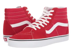 Custom Sk8 Hi Vans - Red