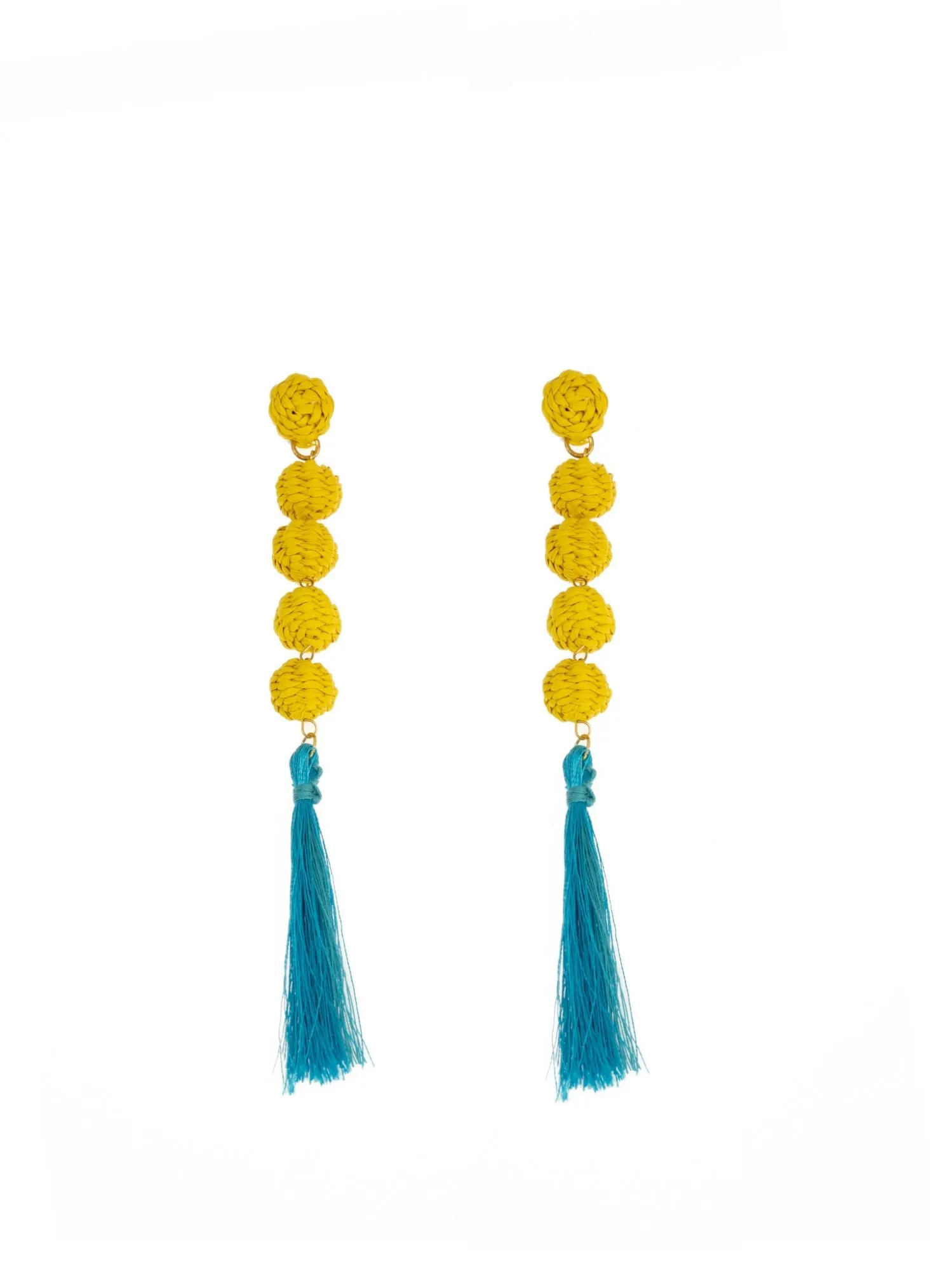 Drop Toquilla Straw Earrings