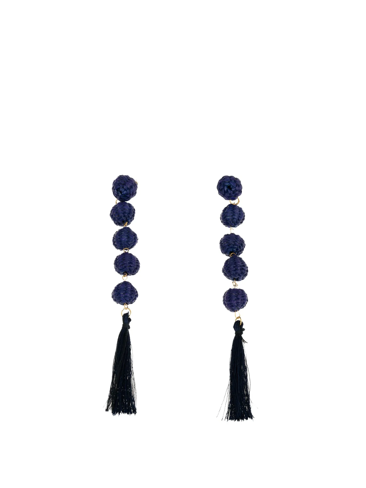 Drop Toquilla Straw Earrings