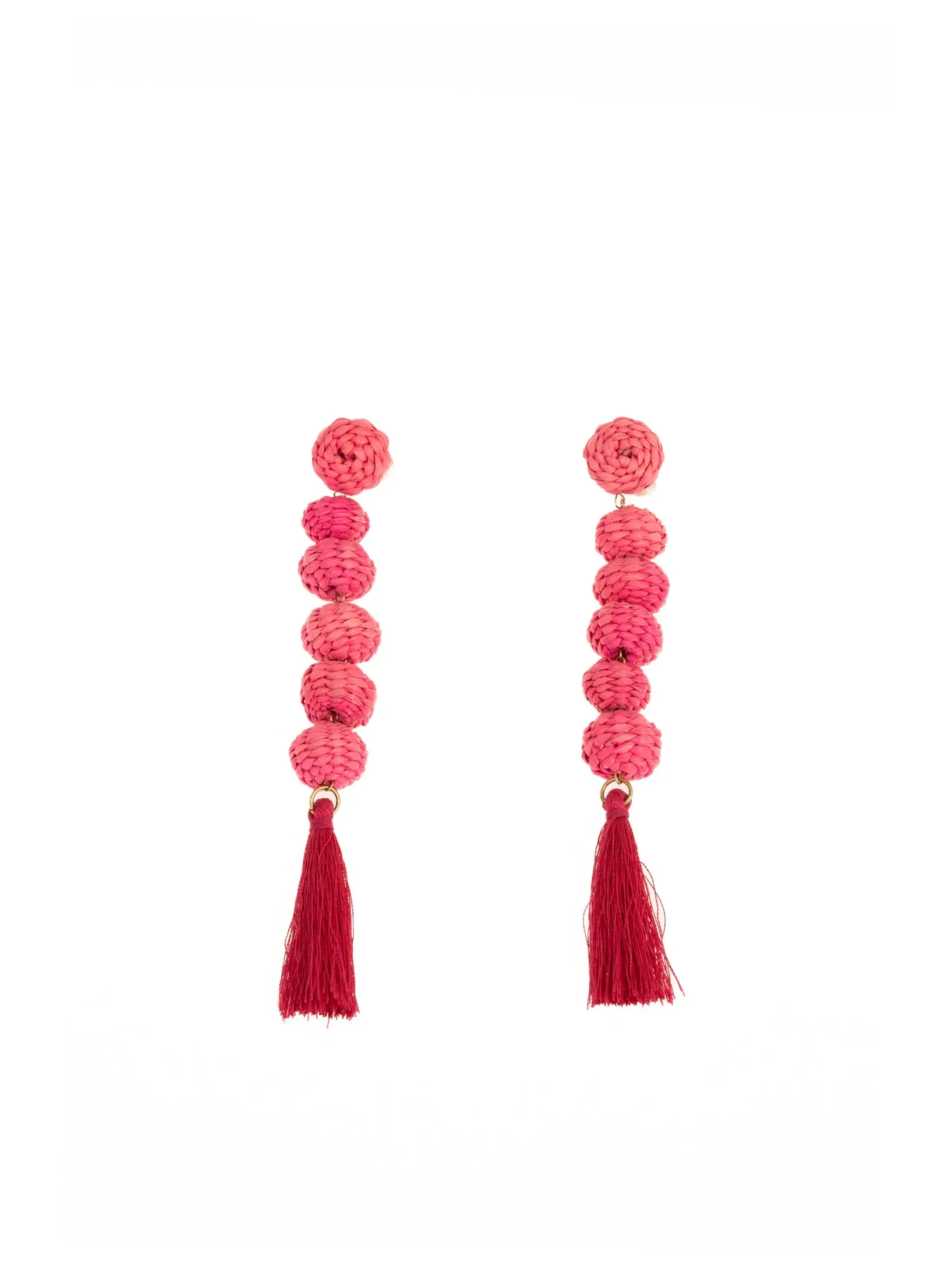 Drop Toquilla Straw Earrings