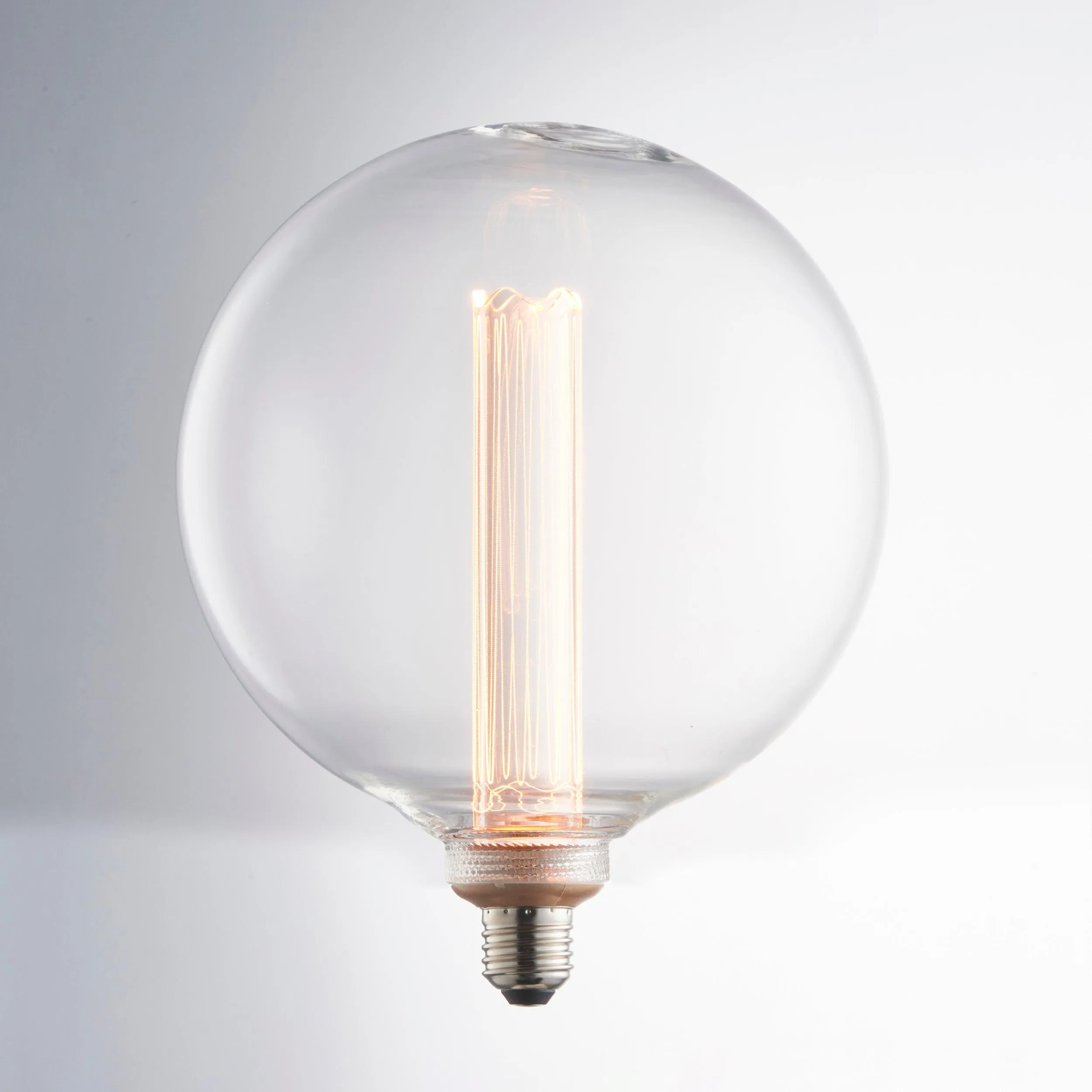 E27 Globe Internal Cylinder Clear LED 2.8w Light Bulb - 200mm