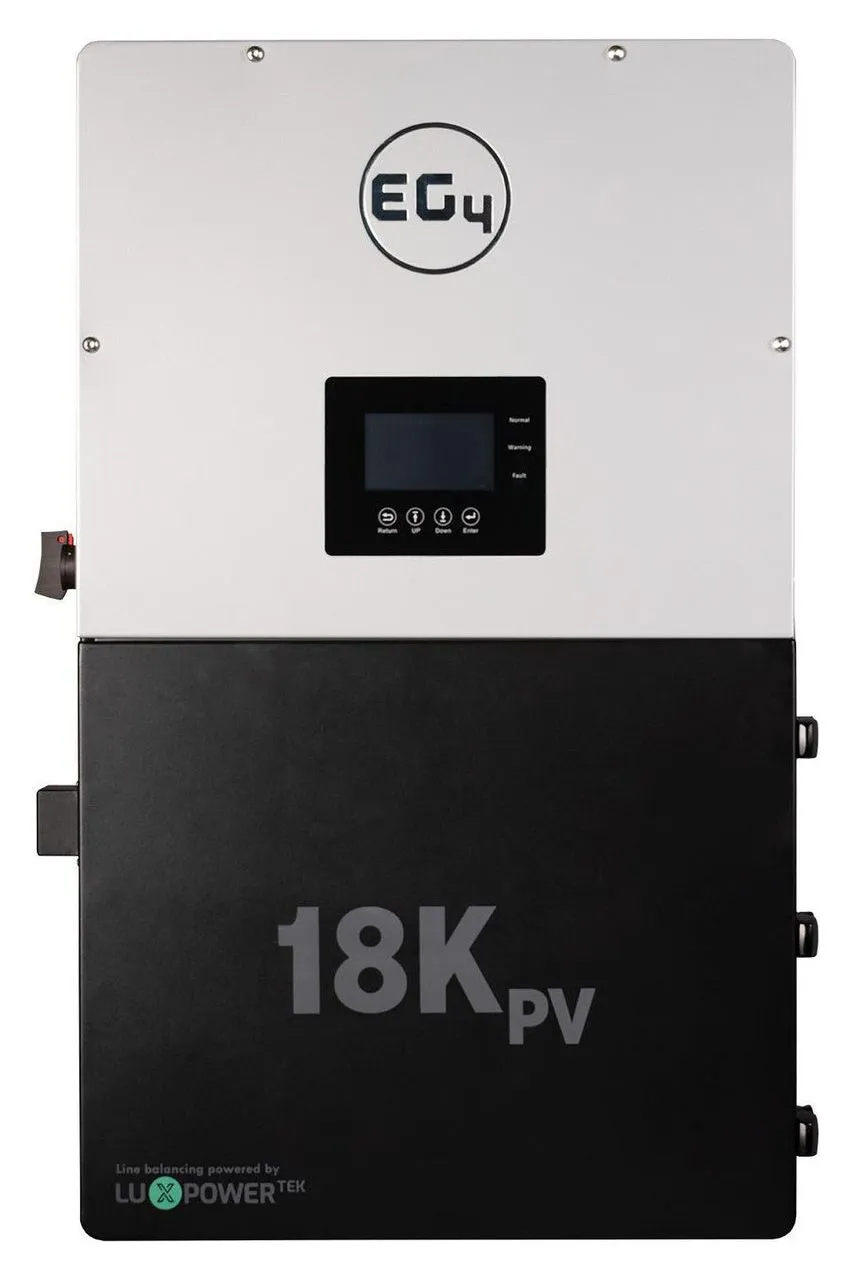 EG4 Complete Hybrid Solar Kit - 12,000W 120/240V Output   15.36kWh EG4 Lithium Powerwall   6,370 Watts of Solar PV [KIT-E0006]