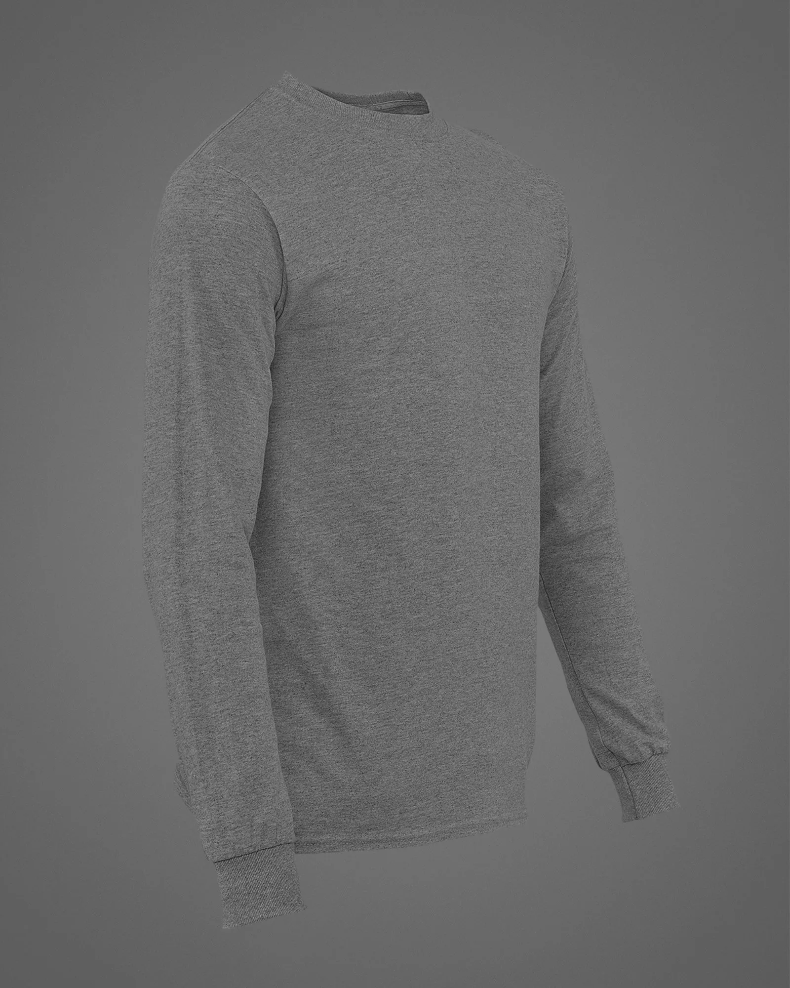 Full Sleeves Crew Neck: Pebble Melange