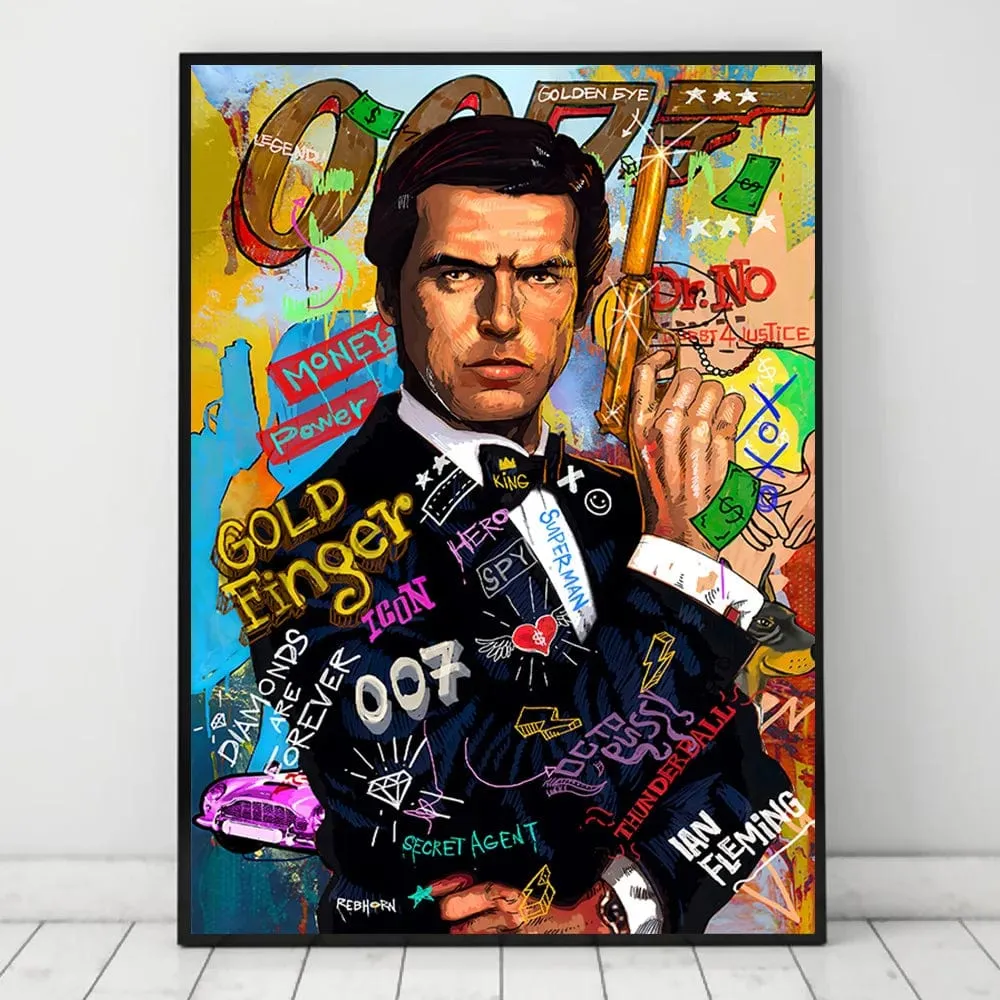 Gangster Street Pop Art Graffiti Abstract Canvas Artwork Prints