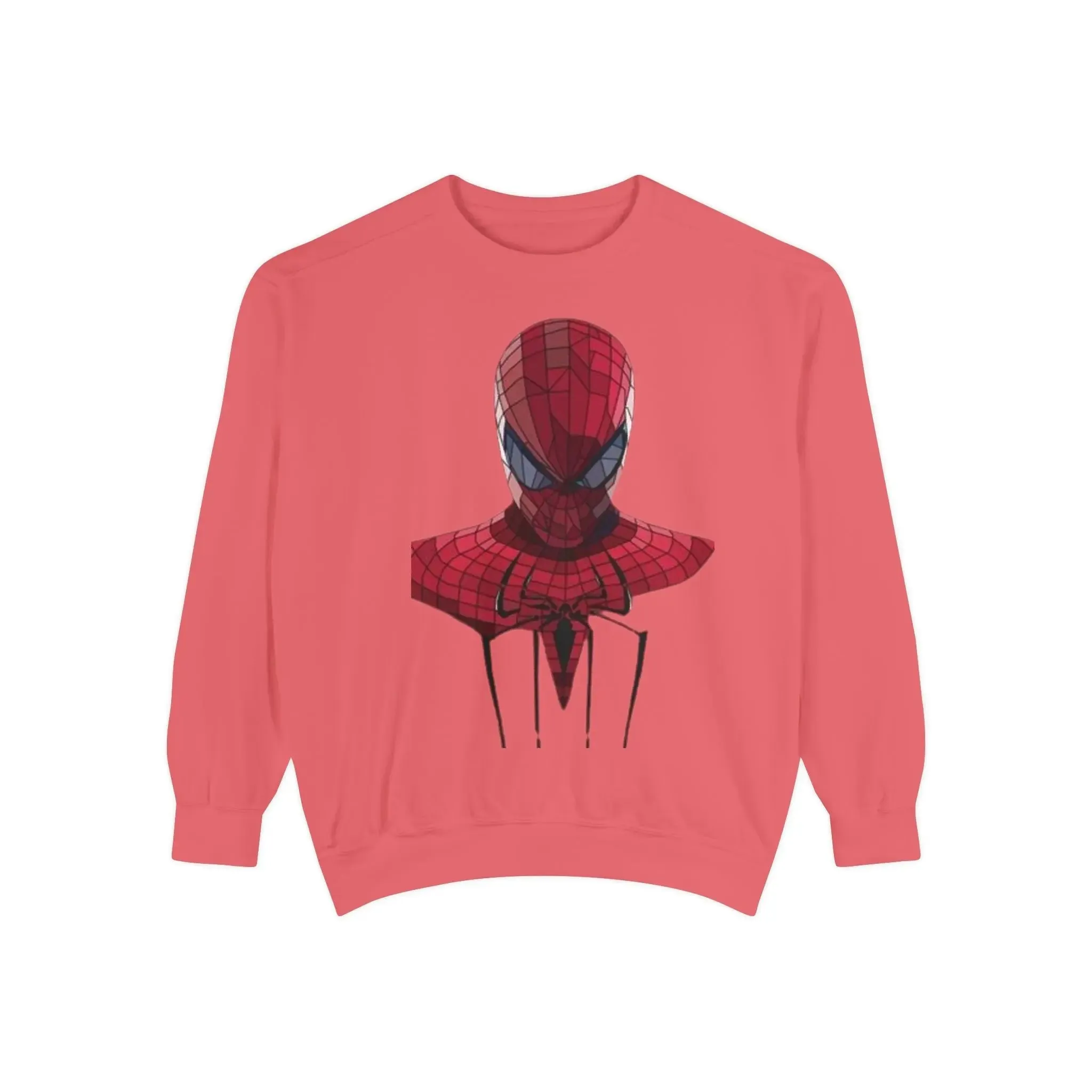 Garment-Dyed Spider-Man Sweatshirt for Fans – Cozy & Stylish Yellow Apparel