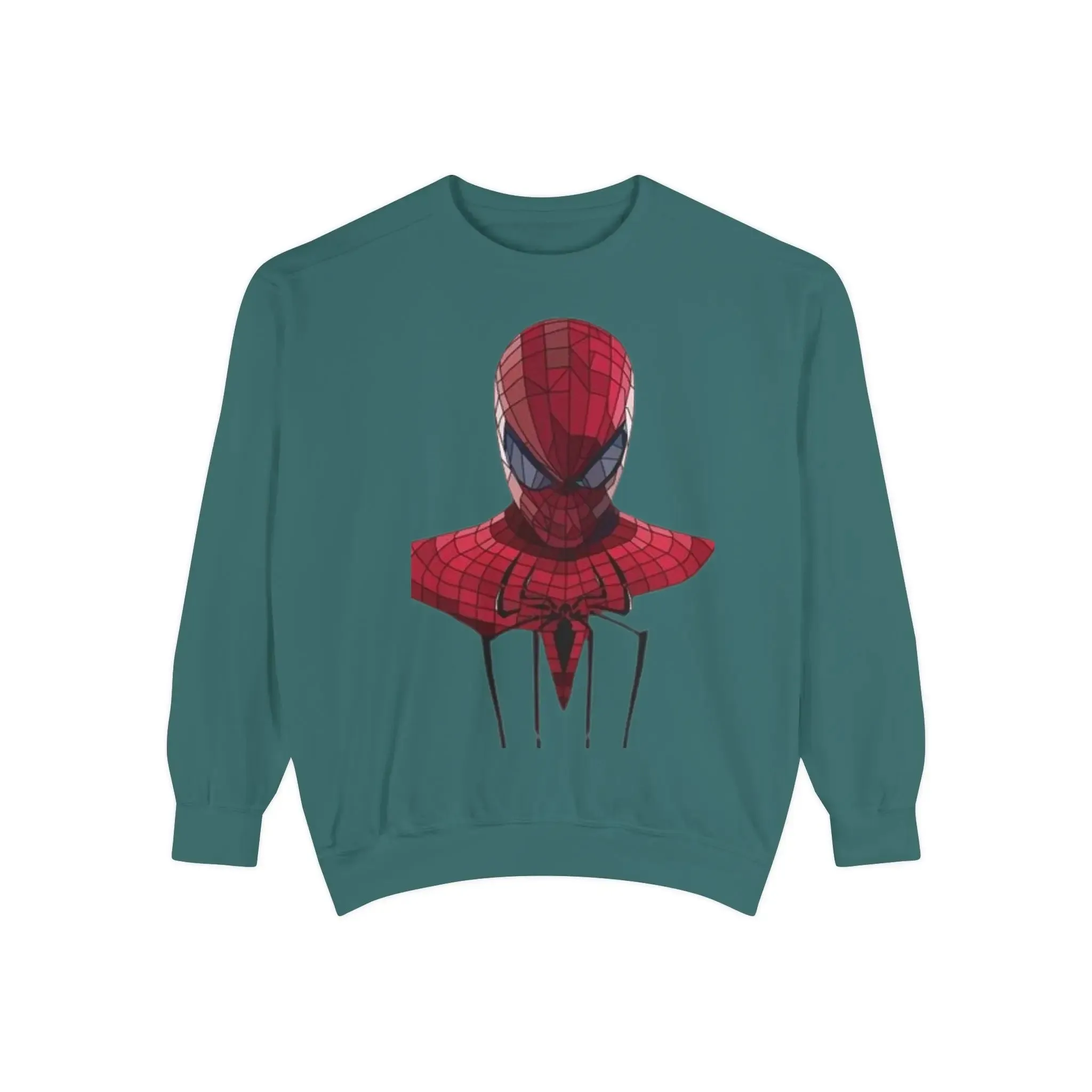 Garment-Dyed Spider-Man Sweatshirt for Fans – Cozy & Stylish Yellow Apparel